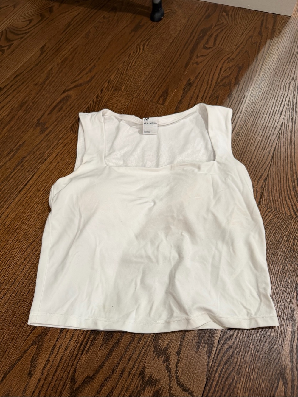 All in Motion White Tank Top